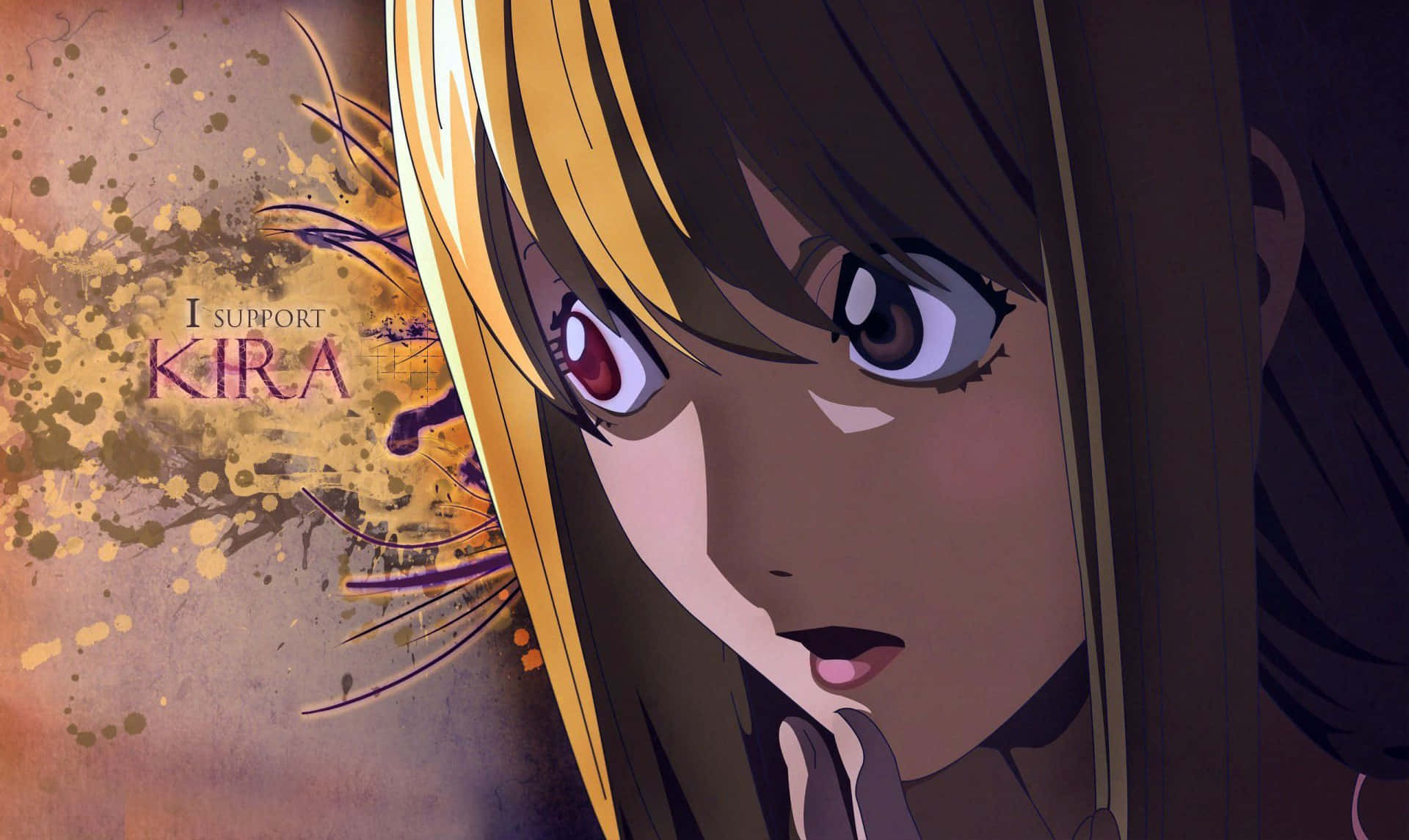 Death Note 4K, anime girl, red eyes, Full HD Desktop Wallpaper