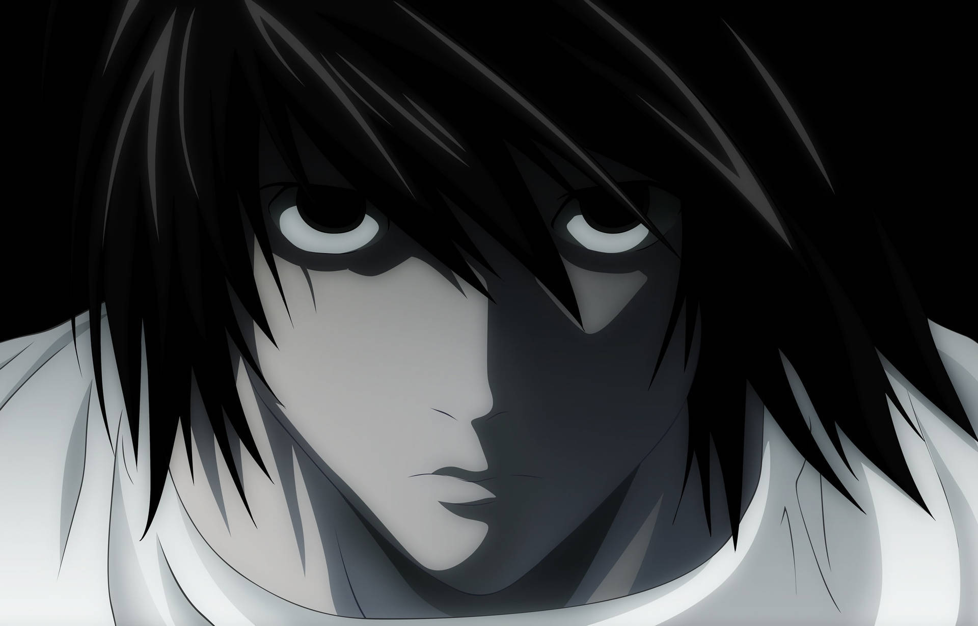 Death Note Aesthetic, anime character, dark hair, Full HD Desktop Wallpaper