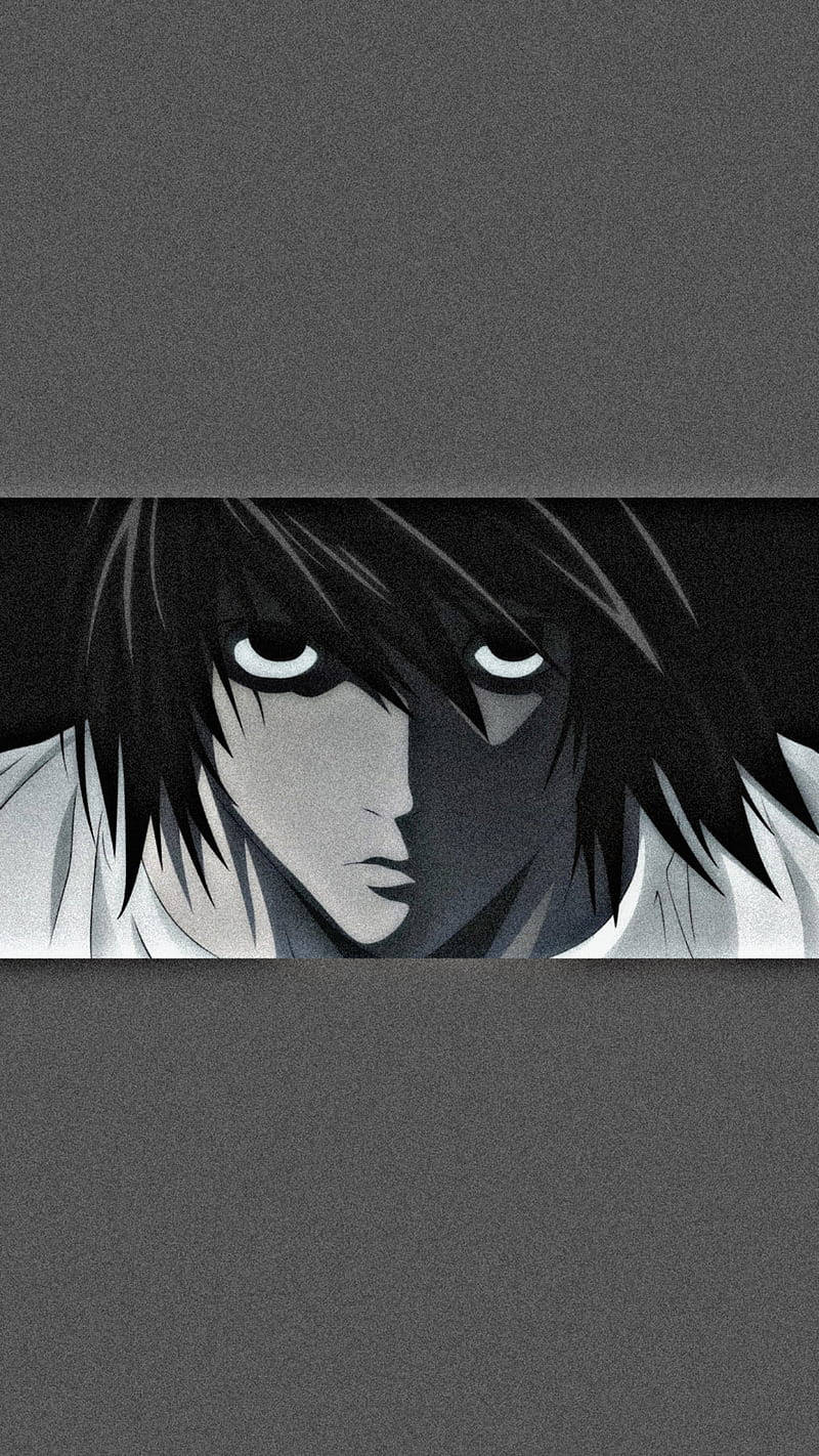 Death Note, anime character, dark hair, HD Phone Wallpaper