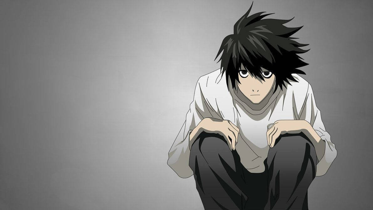 Death Note, anime boy, white shirt, SD Desktop Wallpaper