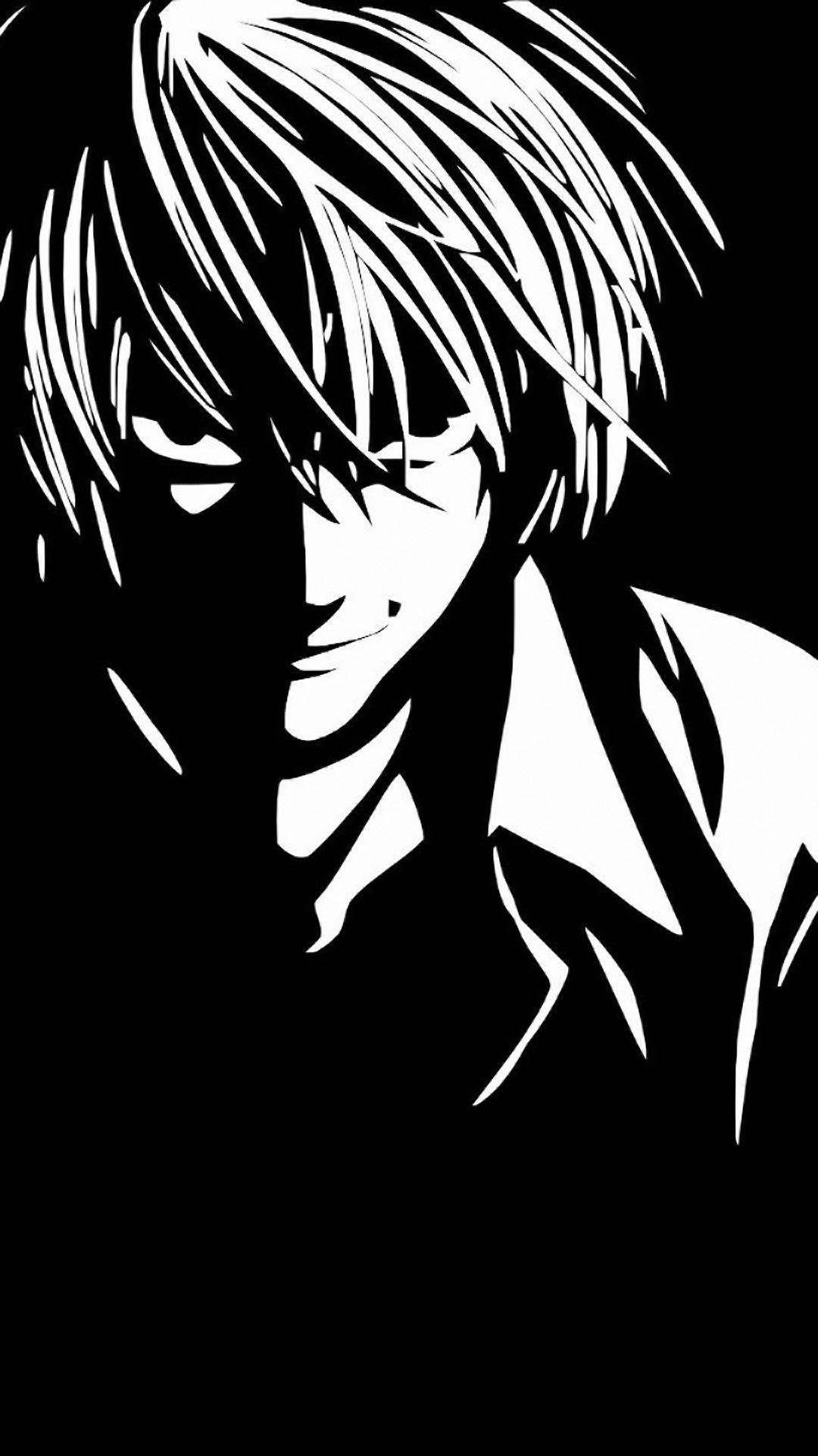 Death Note, iPhone, black and white, Full HD Phone Wallpaper