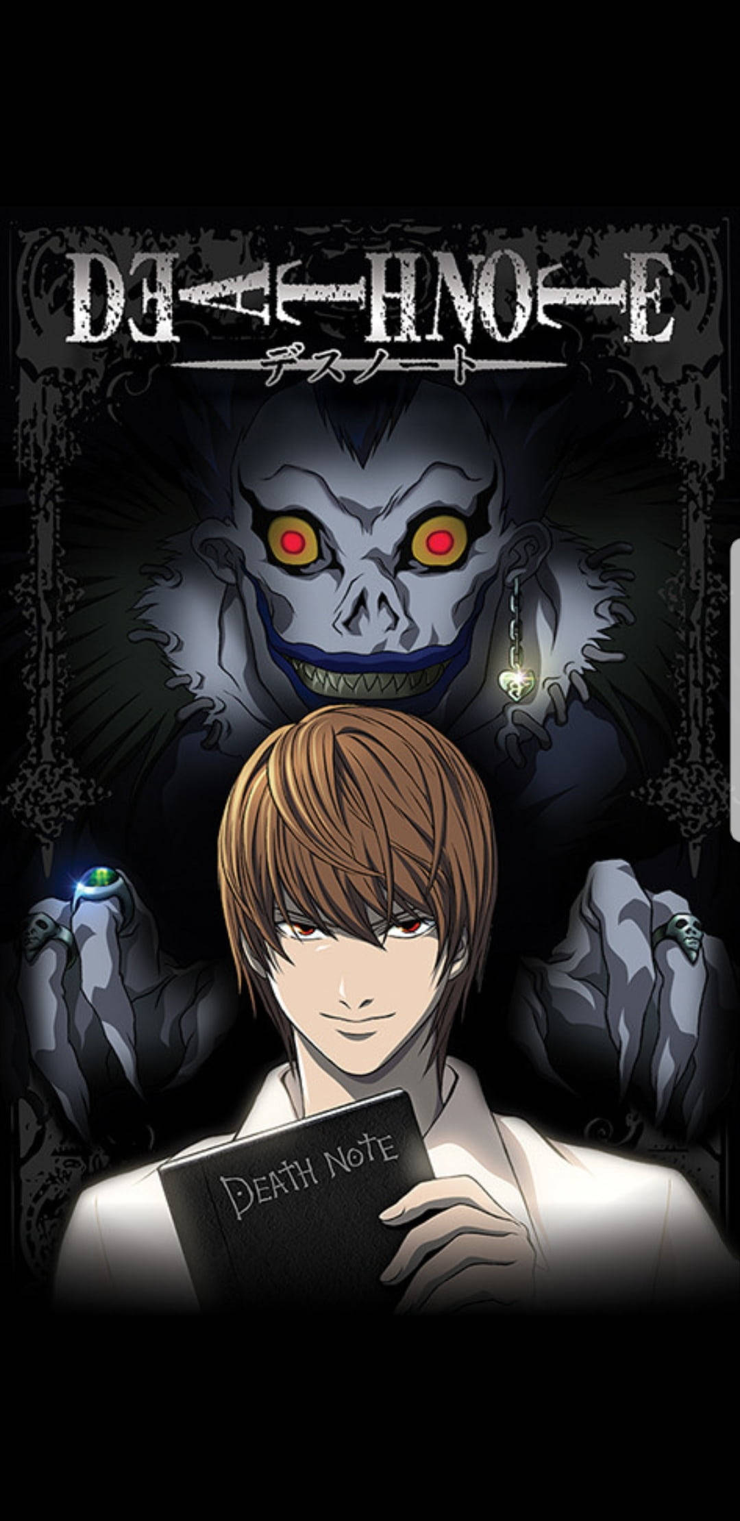 Death Note, grim Reaper, glowing red eyes, Full HD Phone Wallpaper