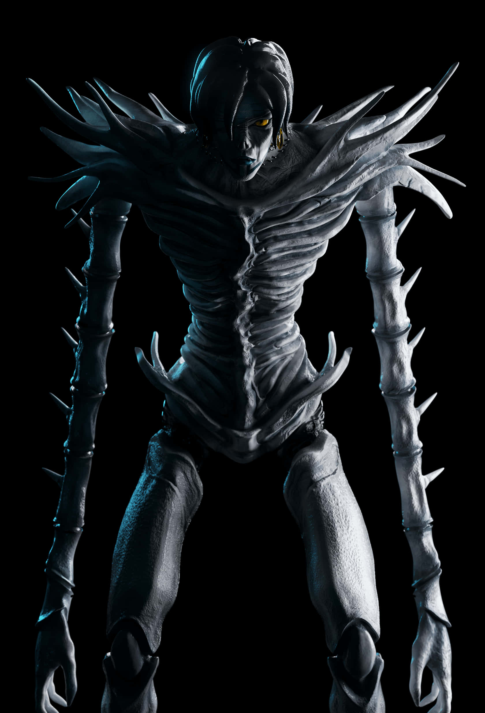 Death Note, iPhone, skeletal anime figure, Full HD Phone Wallpaper