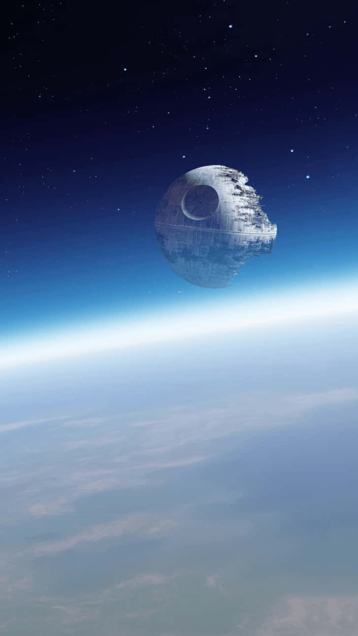 Death Star, planet, starry sky, HD Phone Wallpaper