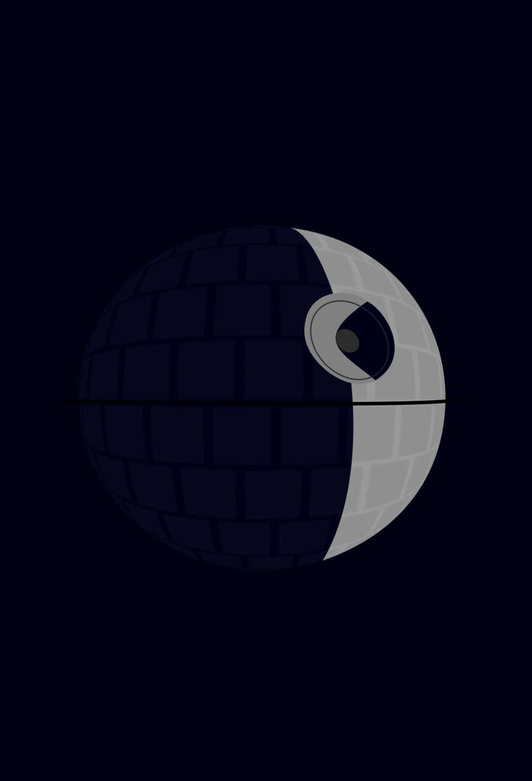 Death Star, glowing eye, dark void, HD Phone Wallpaper