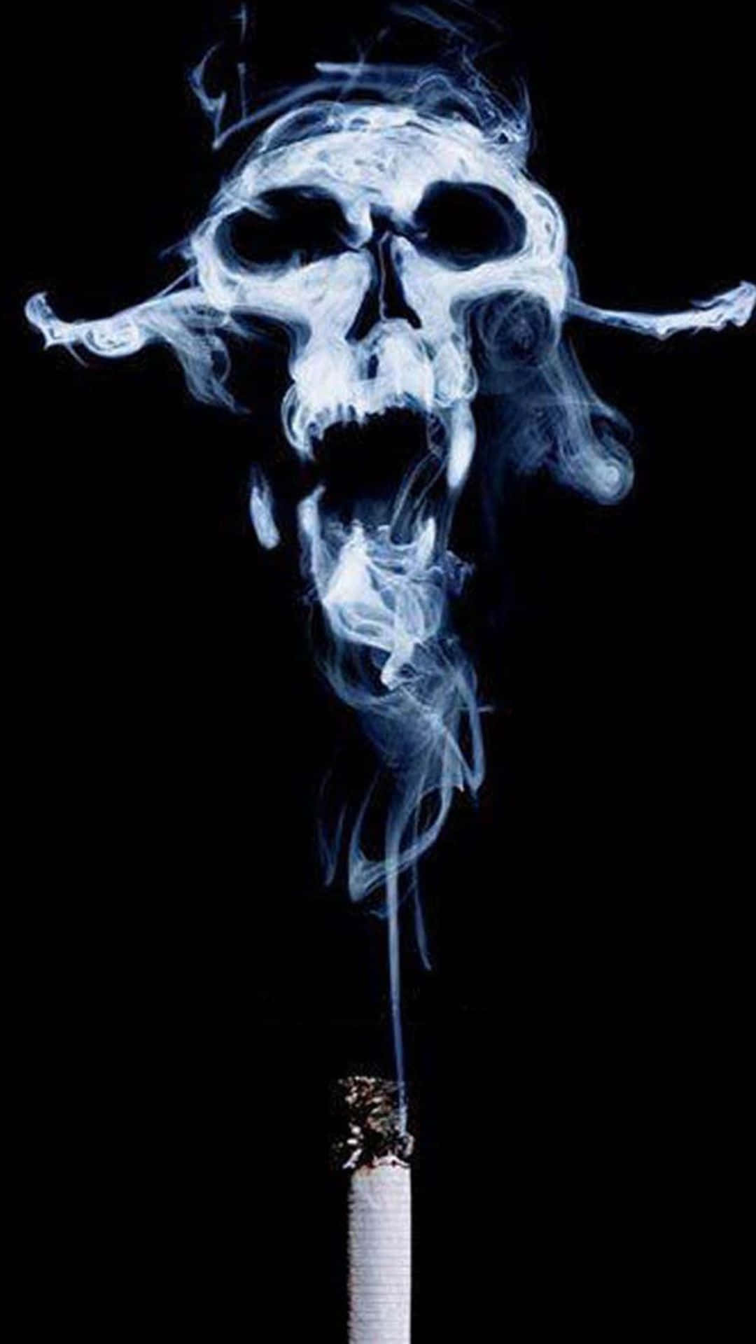 Death Note, iPhone, ghostly white skull, Full HD Phone Wallpaper