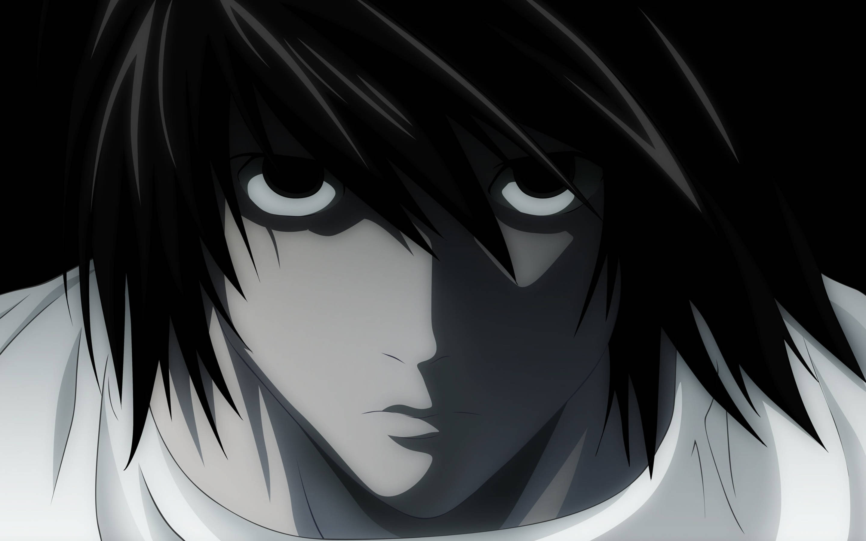 Death Note, L, anime character, 2K Desktop Wallpaper