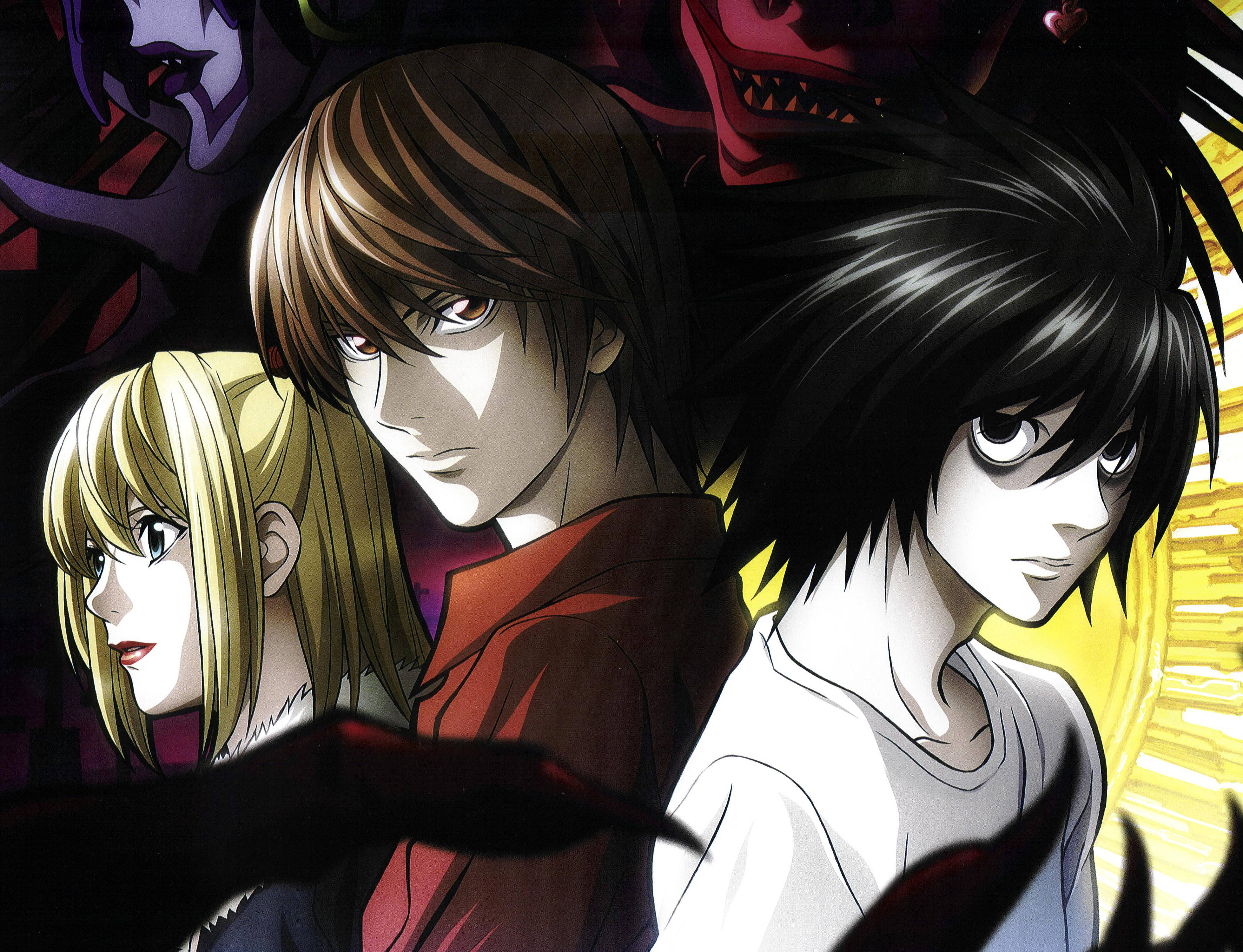 Death Note, L, anime characters, 4K Desktop Wallpaper