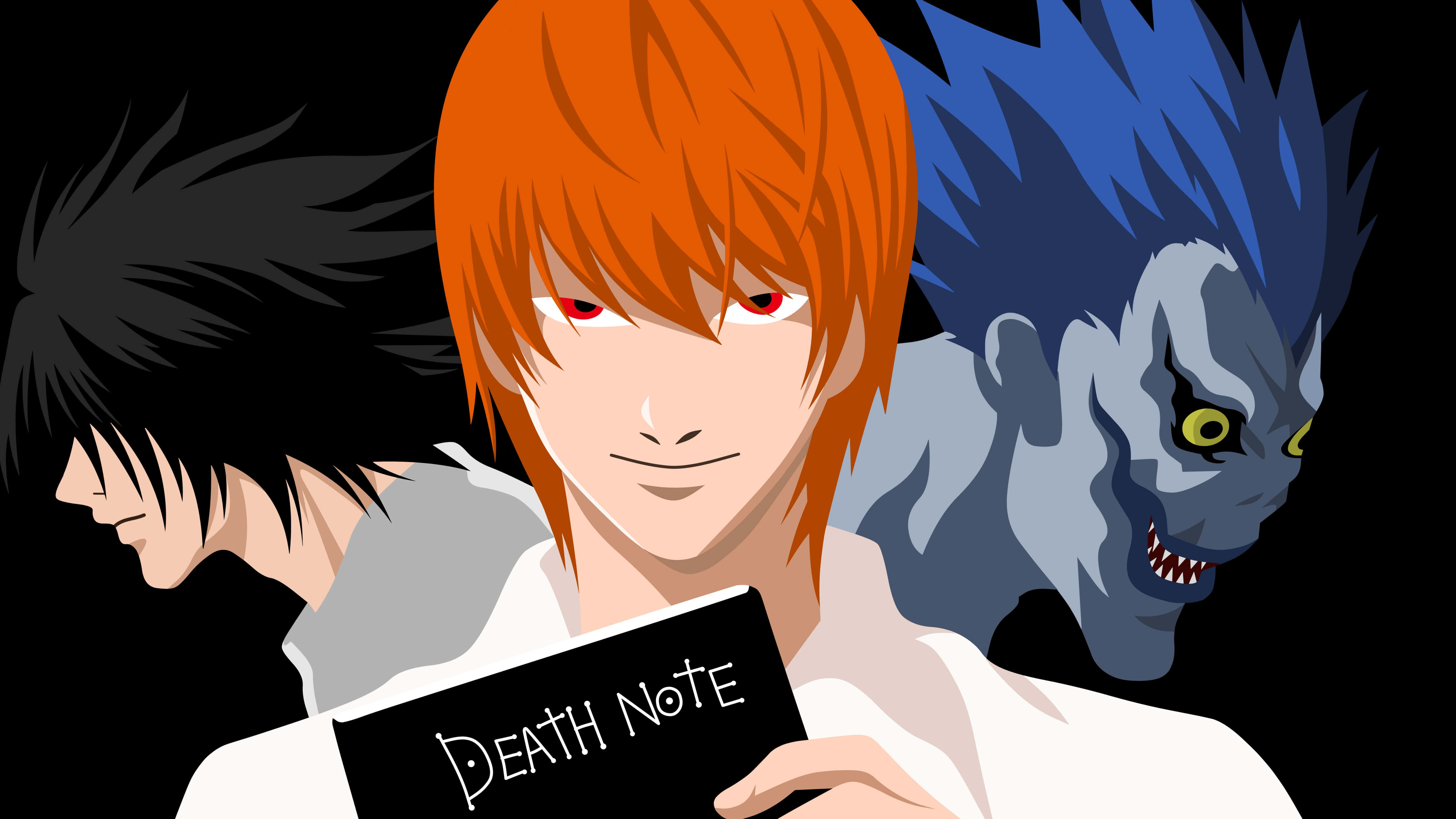 Death Note, orange-haired protagonist, notebook, 5K Desktop Wallpaper