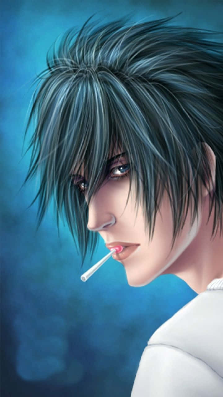 Death Note, L, anime, HD Phone Wallpaper
