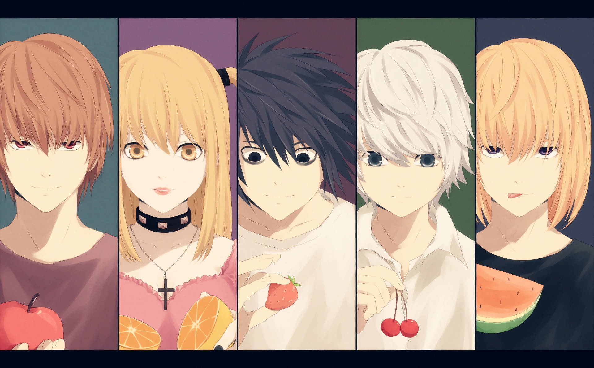 Death Note, L, anime characters, Full HD Desktop Wallpaper