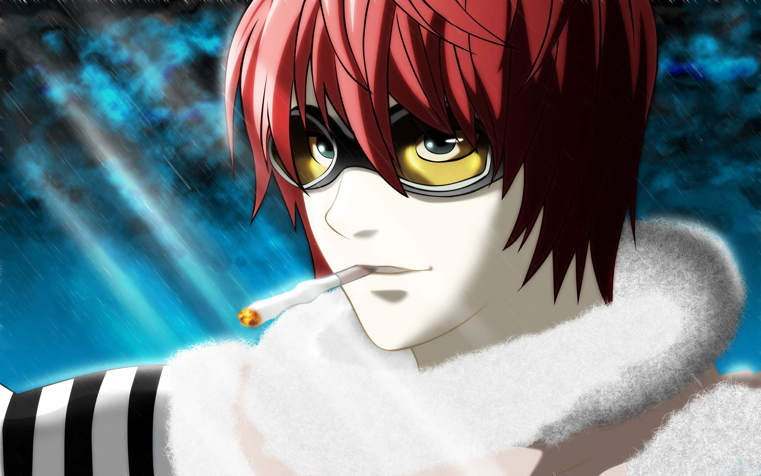 Death Note Matt, red-haired, golden eyes, 2K Desktop Wallpaper
