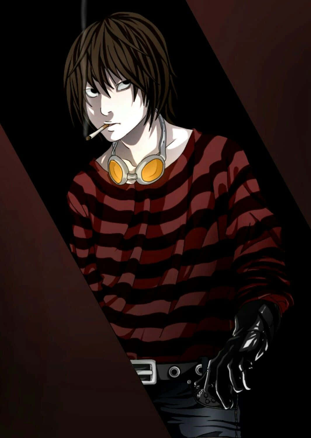 Death Note, Matt, red striped sweater, HD Phone Wallpaper
