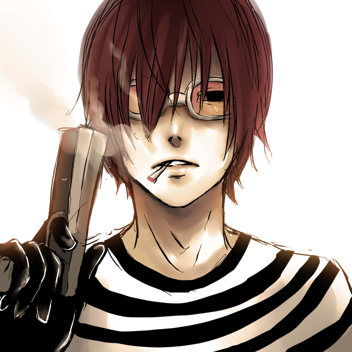 Matt, Death Note, cigarette, SD Desktop Wallpaper