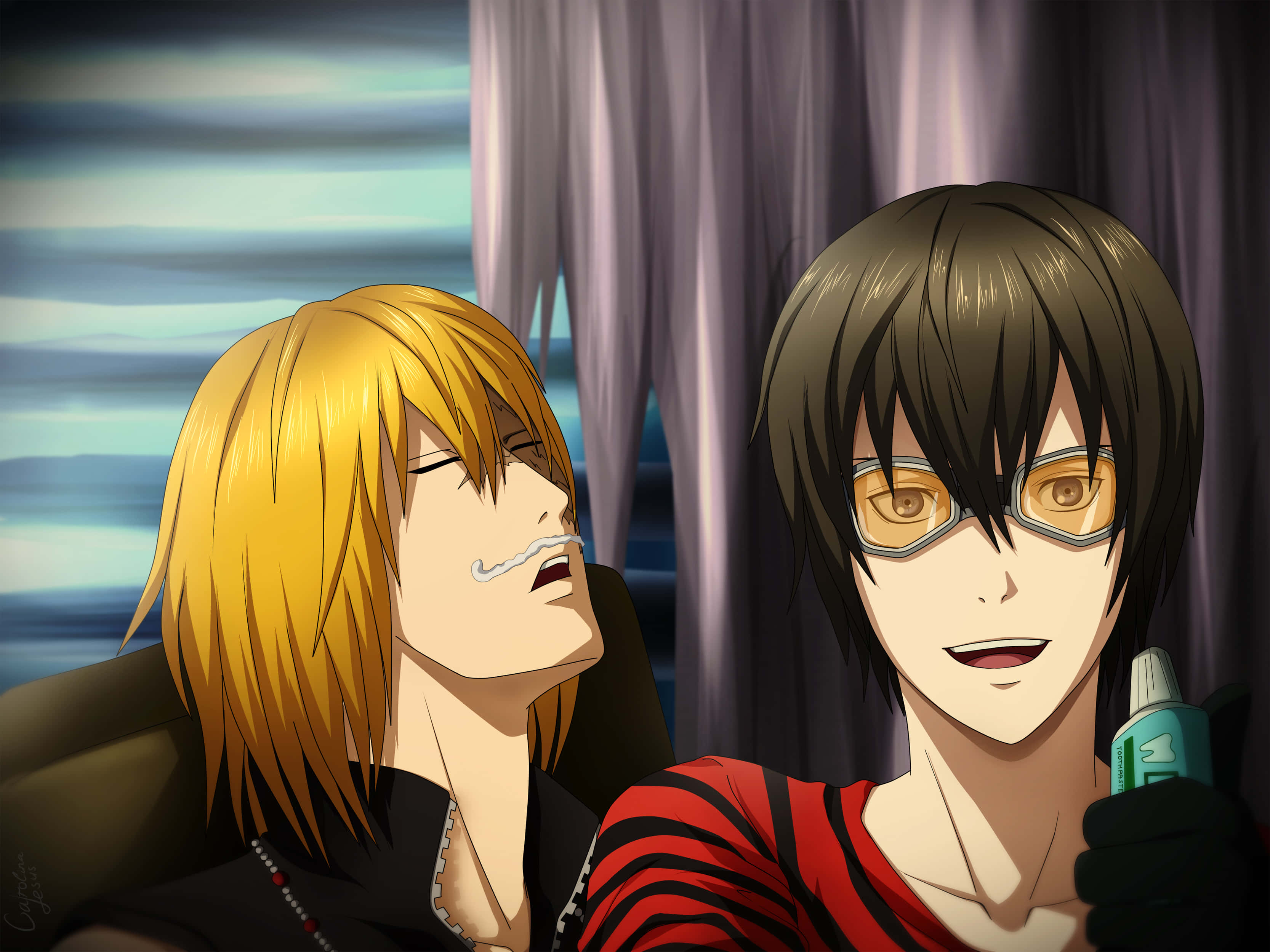 Death Note Matt, Matt, blonde hair, 2K Desktop Wallpaper