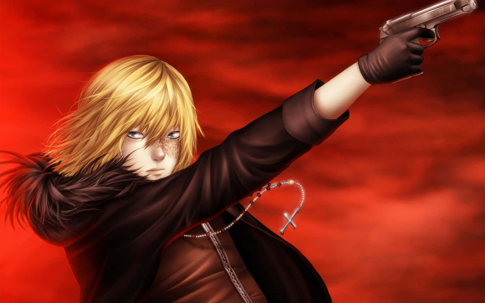 Mello, Death Note, blonde anime character, HD Desktop Wallpaper