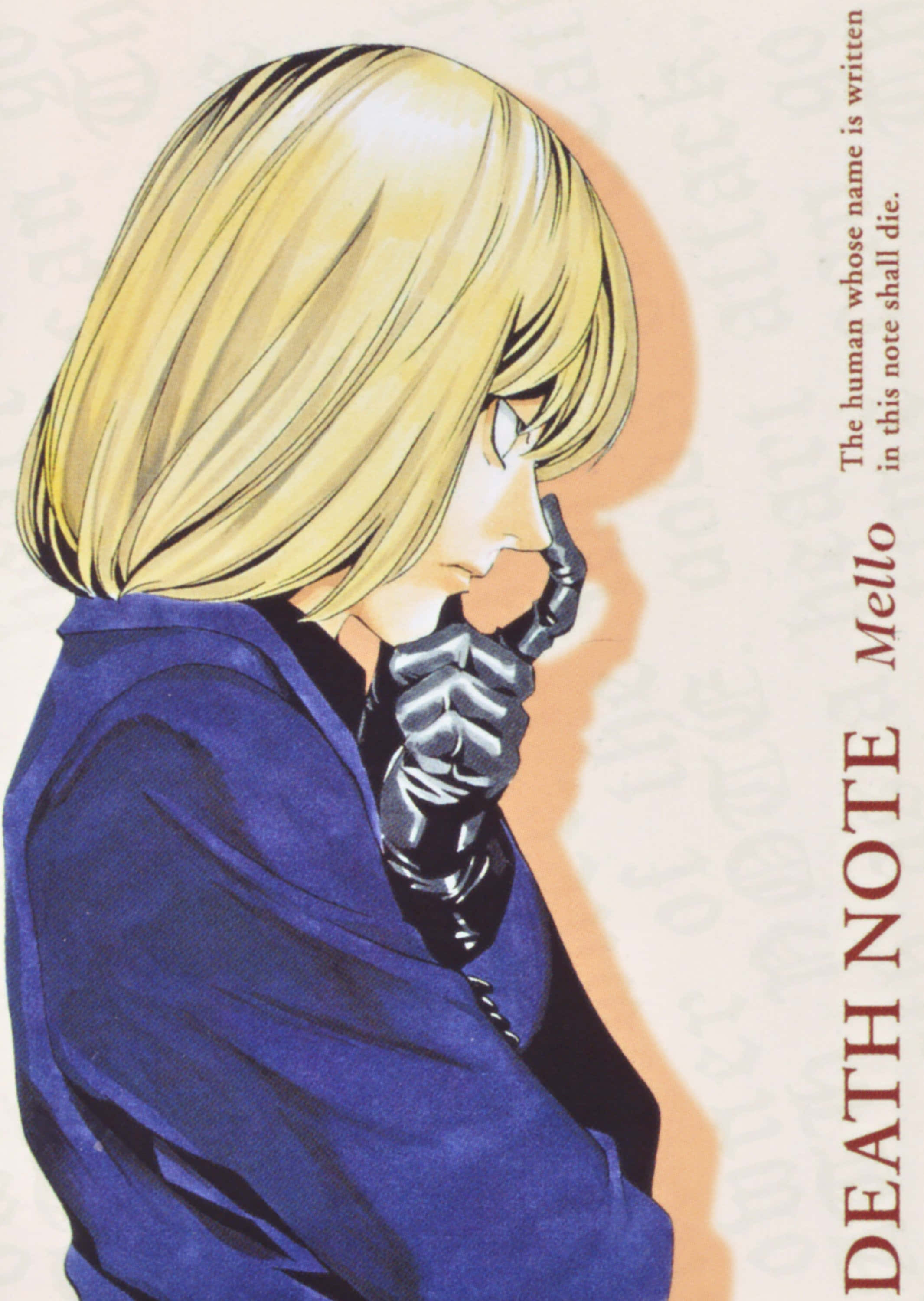 Death Note, Mello, blue coat, 2K Phone Wallpaper