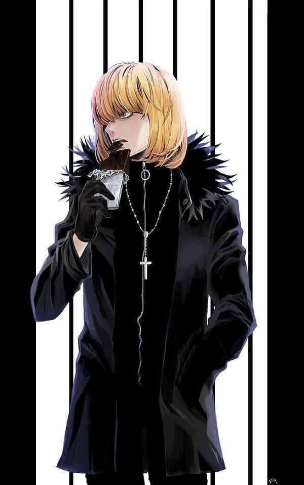 Death Note, Mello, black coat, SD Phone Wallpaper