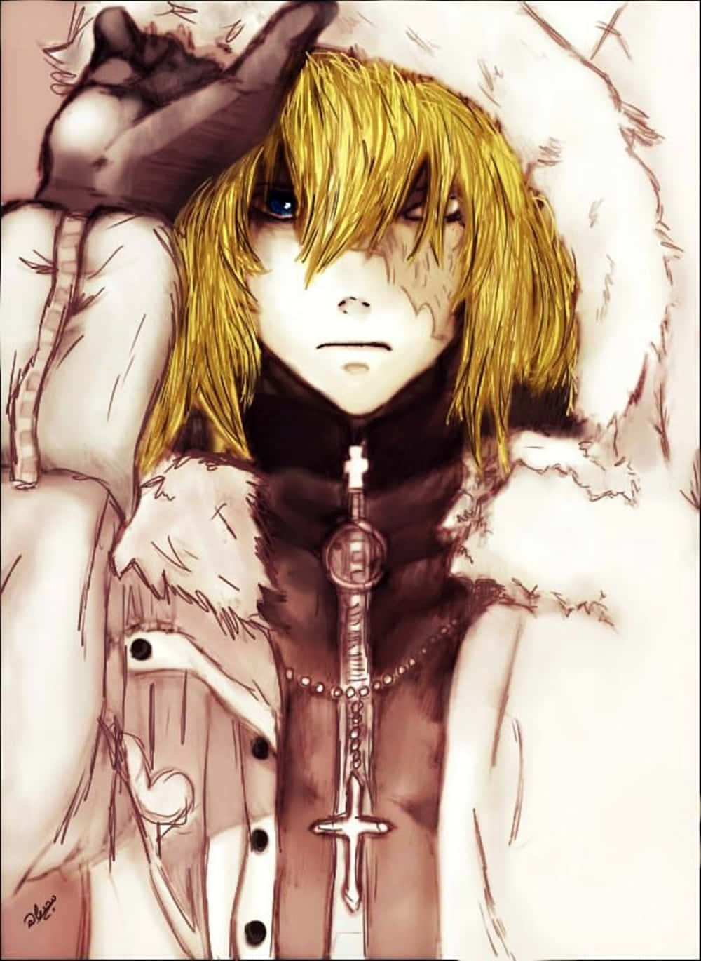 Death Note, Mello, golden hair, HD Phone Wallpaper