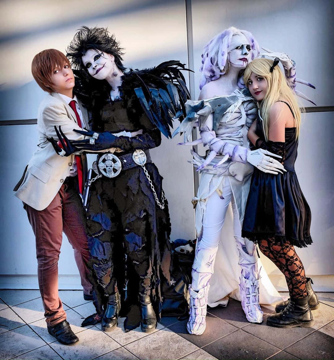 Death Note, Rem, cosplayers, SD Phone Wallpaper