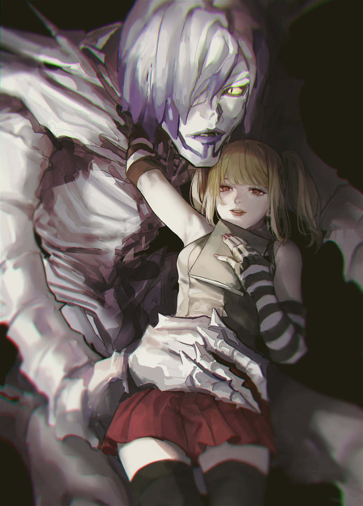 Death Note, Rem, red skirt, Full HD Phone Wallpaper