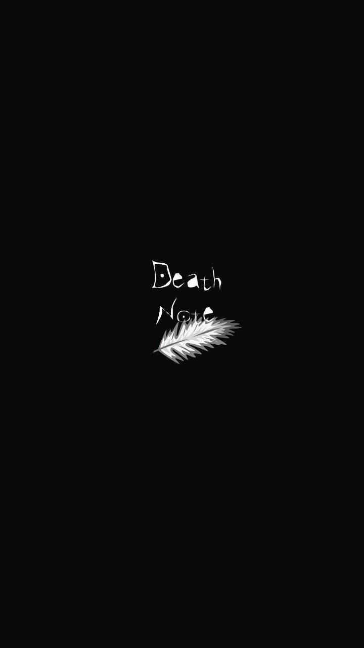 Death Note, white feather, solid black background, HD Phone Wallpaper