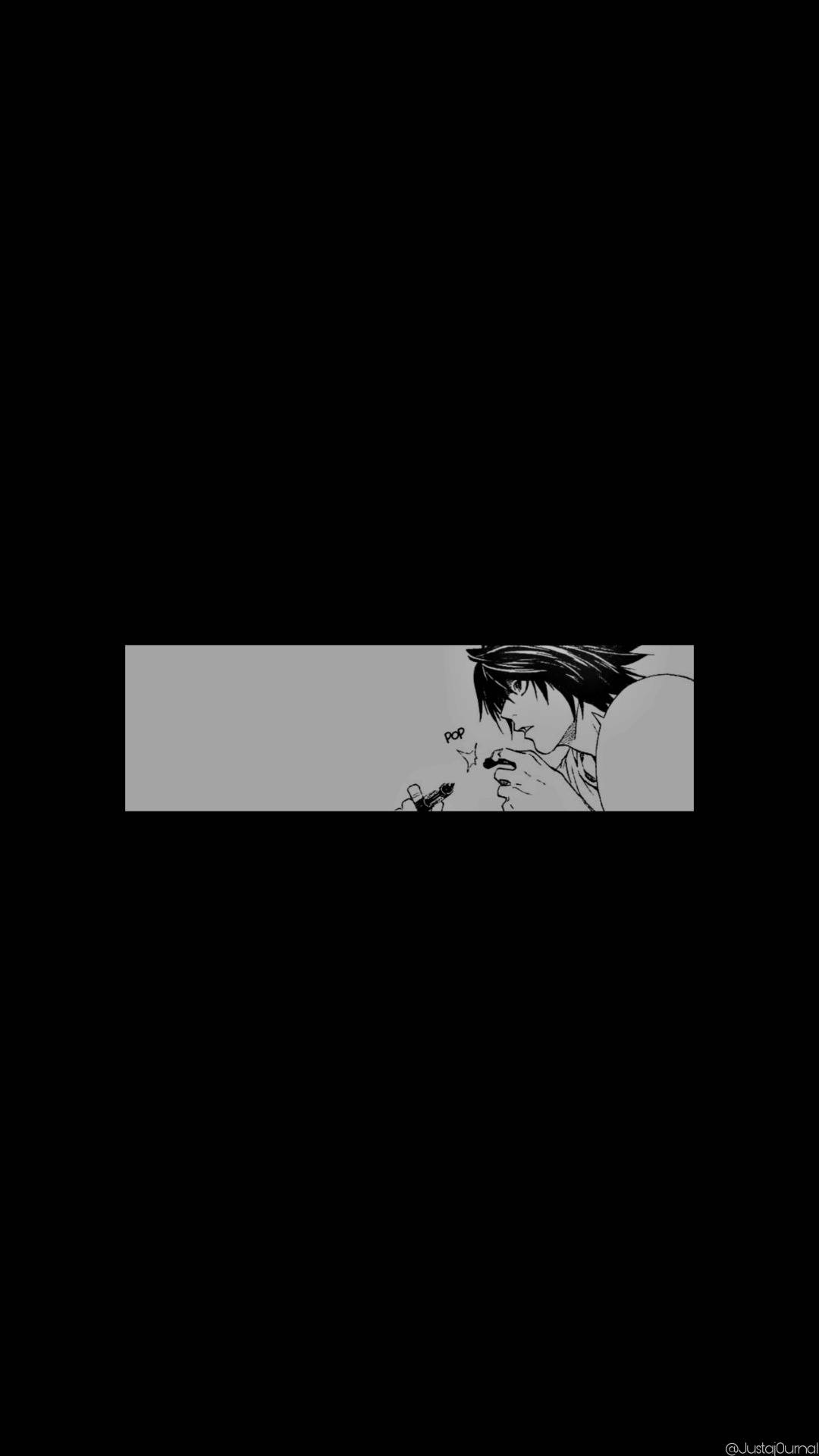 Death Note, L, spiky hair, Full HD Phone Wallpaper
