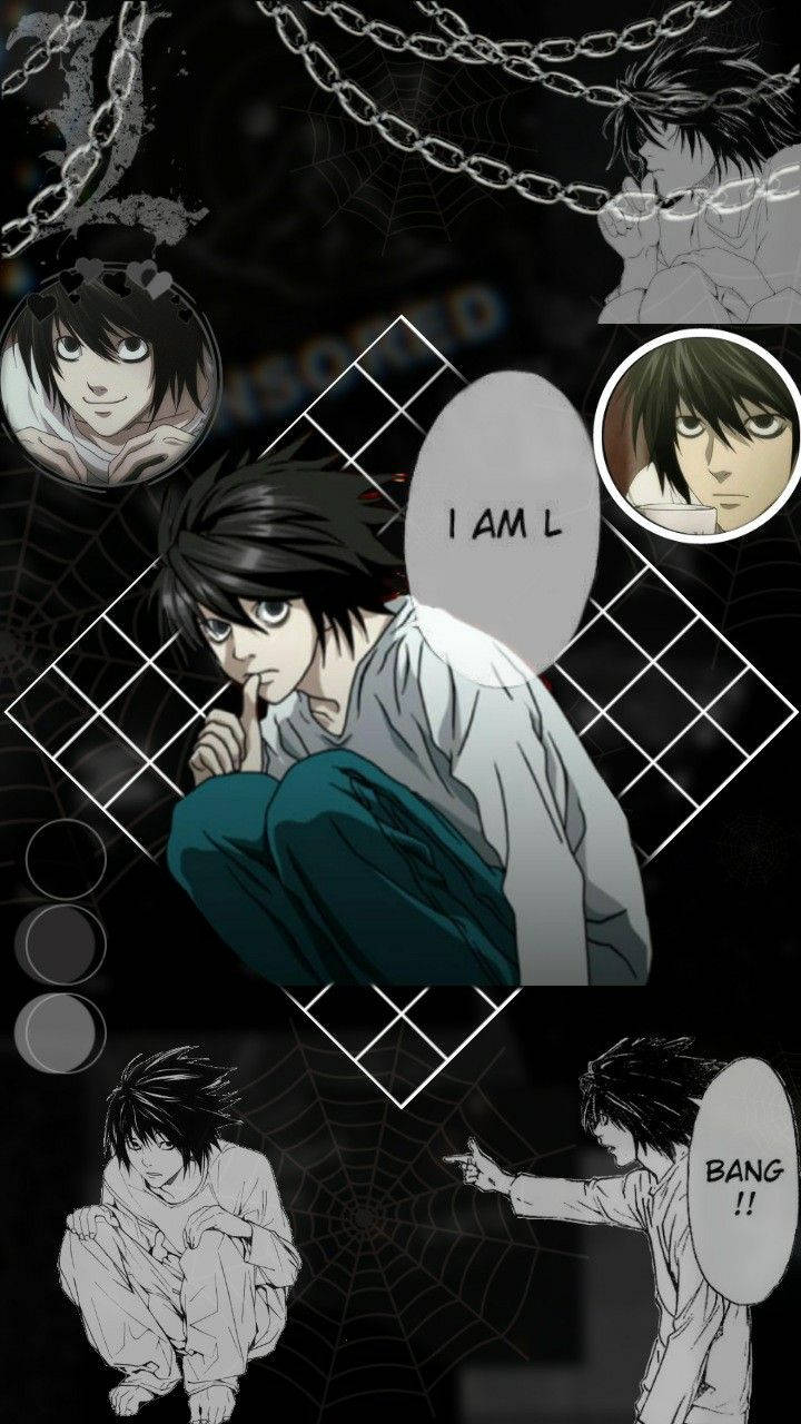 L, Death Note, dark webbed room, HD Phone Wallpaper