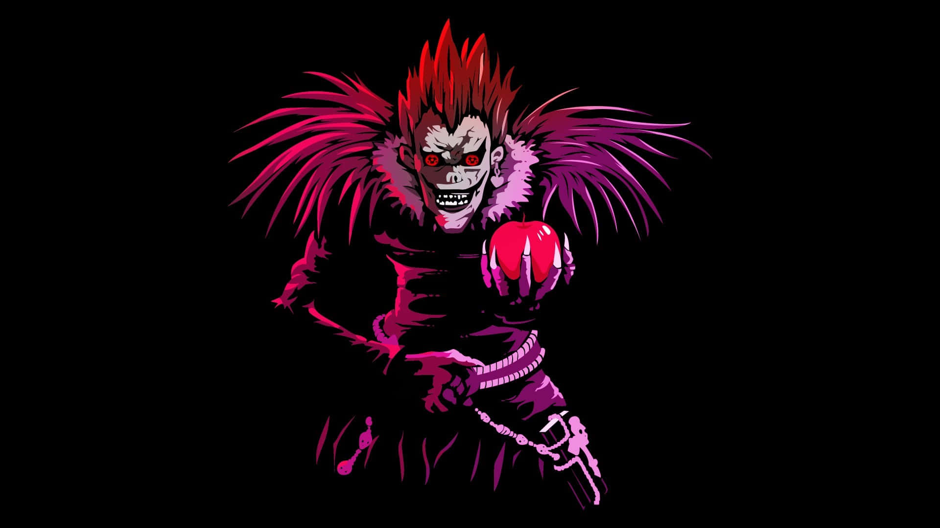 Ryuk, Death Note, apple, Full HD Desktop Wallpaper