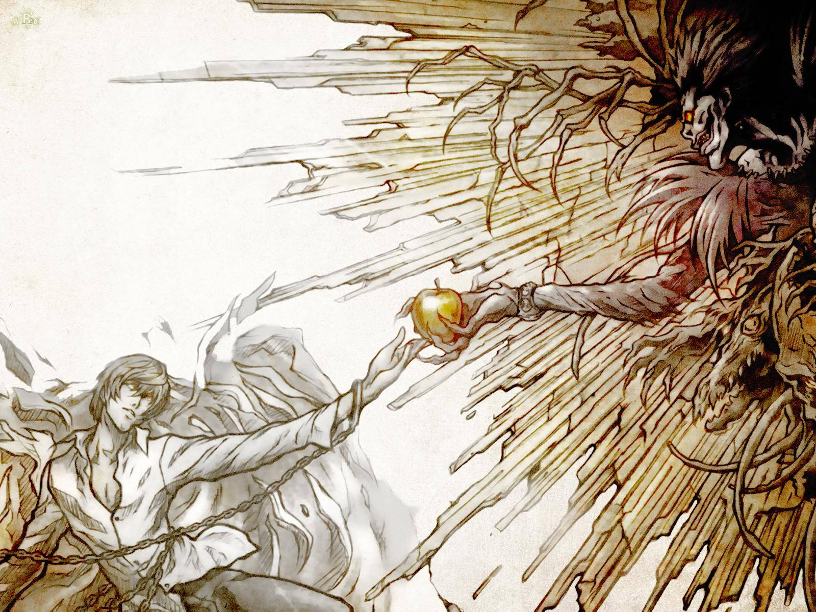 Light, Ryuk, Death Note, HD Desktop Wallpaper