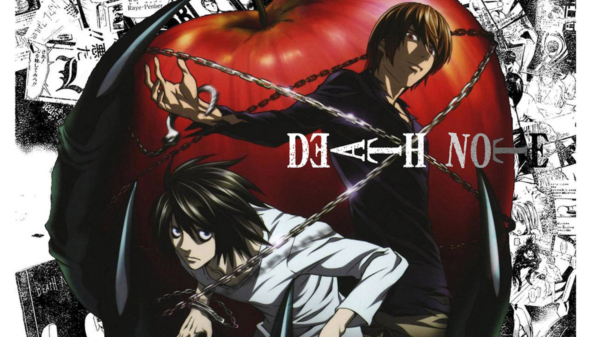Death Note, Light, chained apple, Full HD Desktop Wallpaper