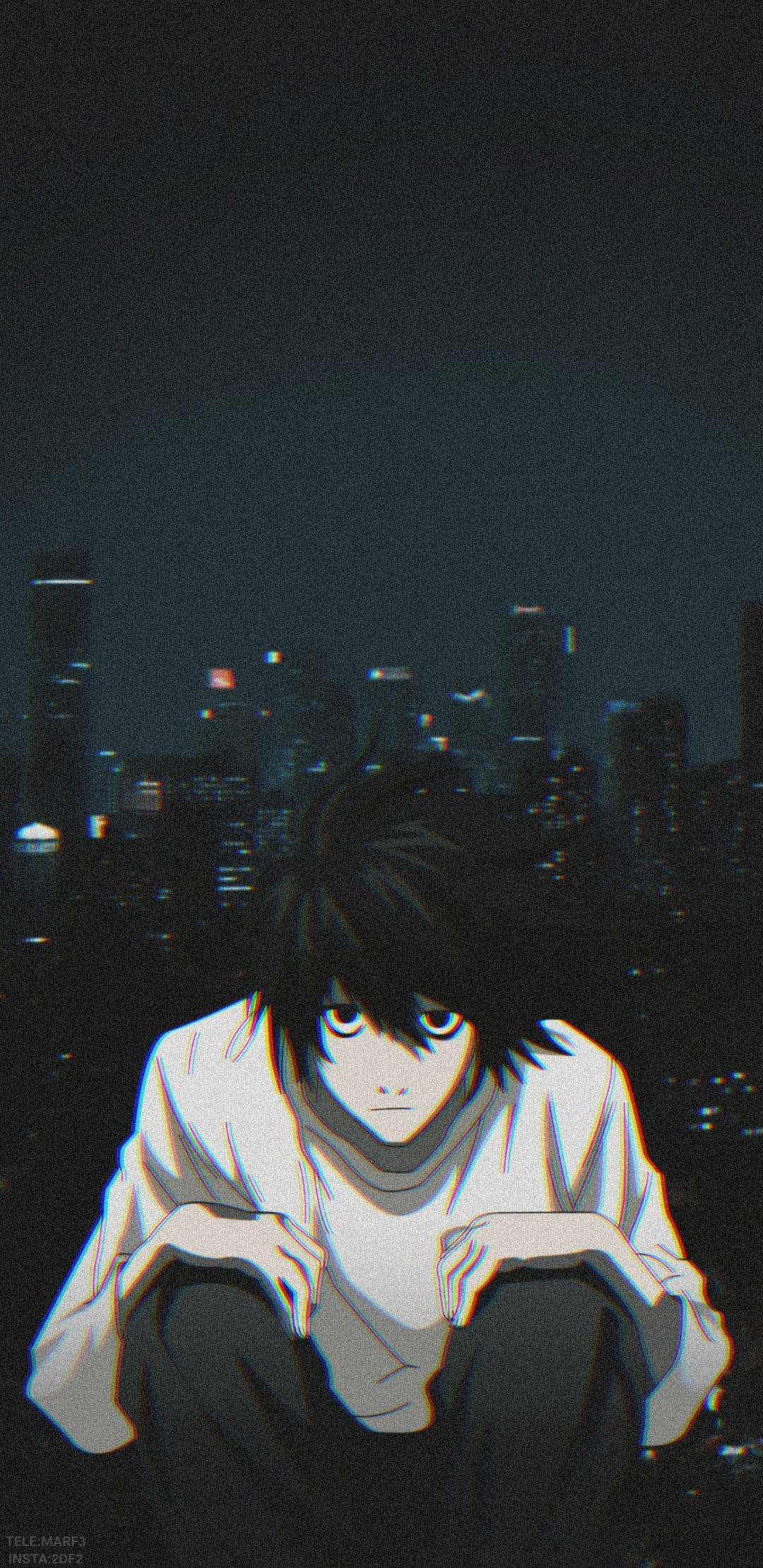 L, Death Note, city, Full HD Phone Wallpaper