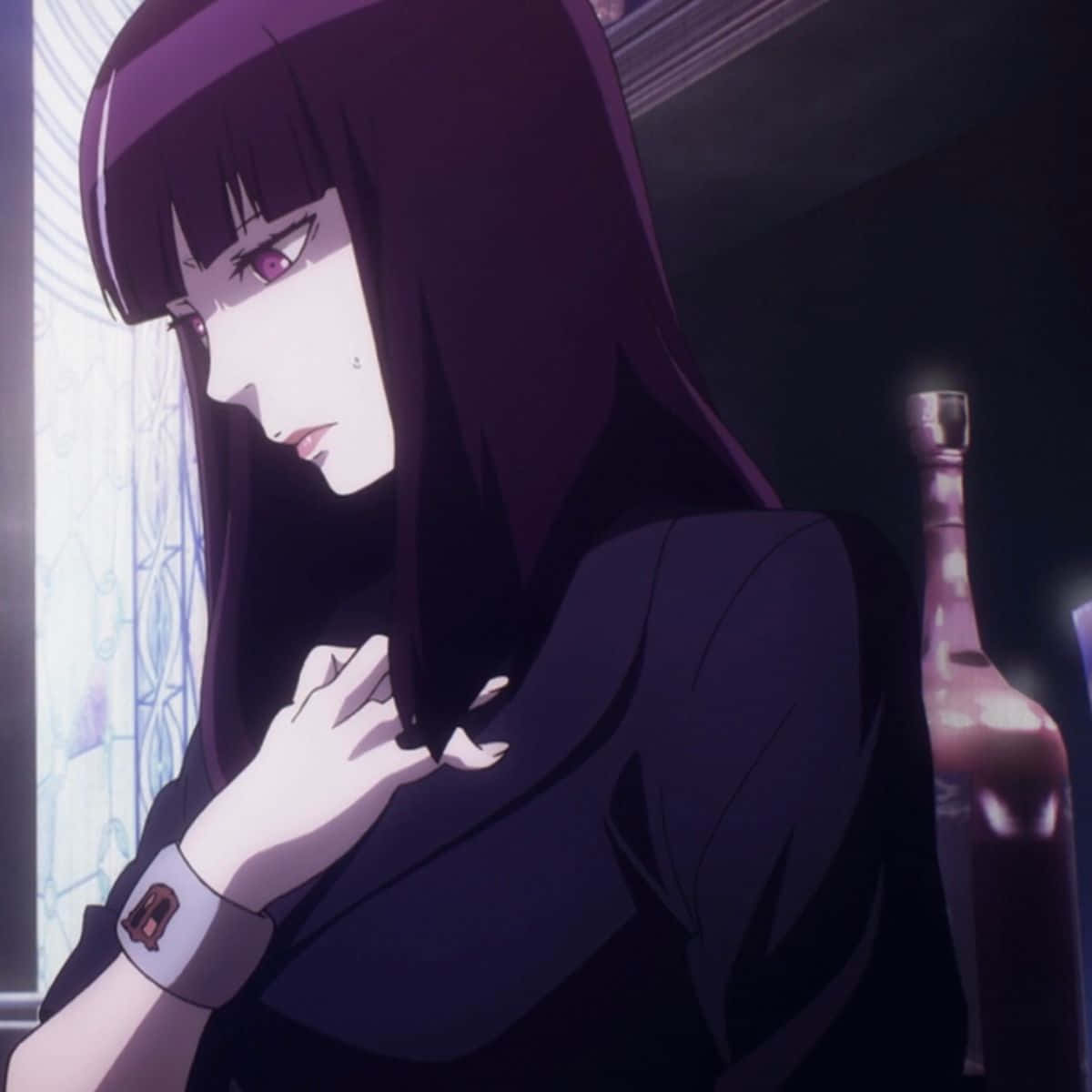 Chiyuki, Death Parade, purple hair, SD Desktop Wallpaper