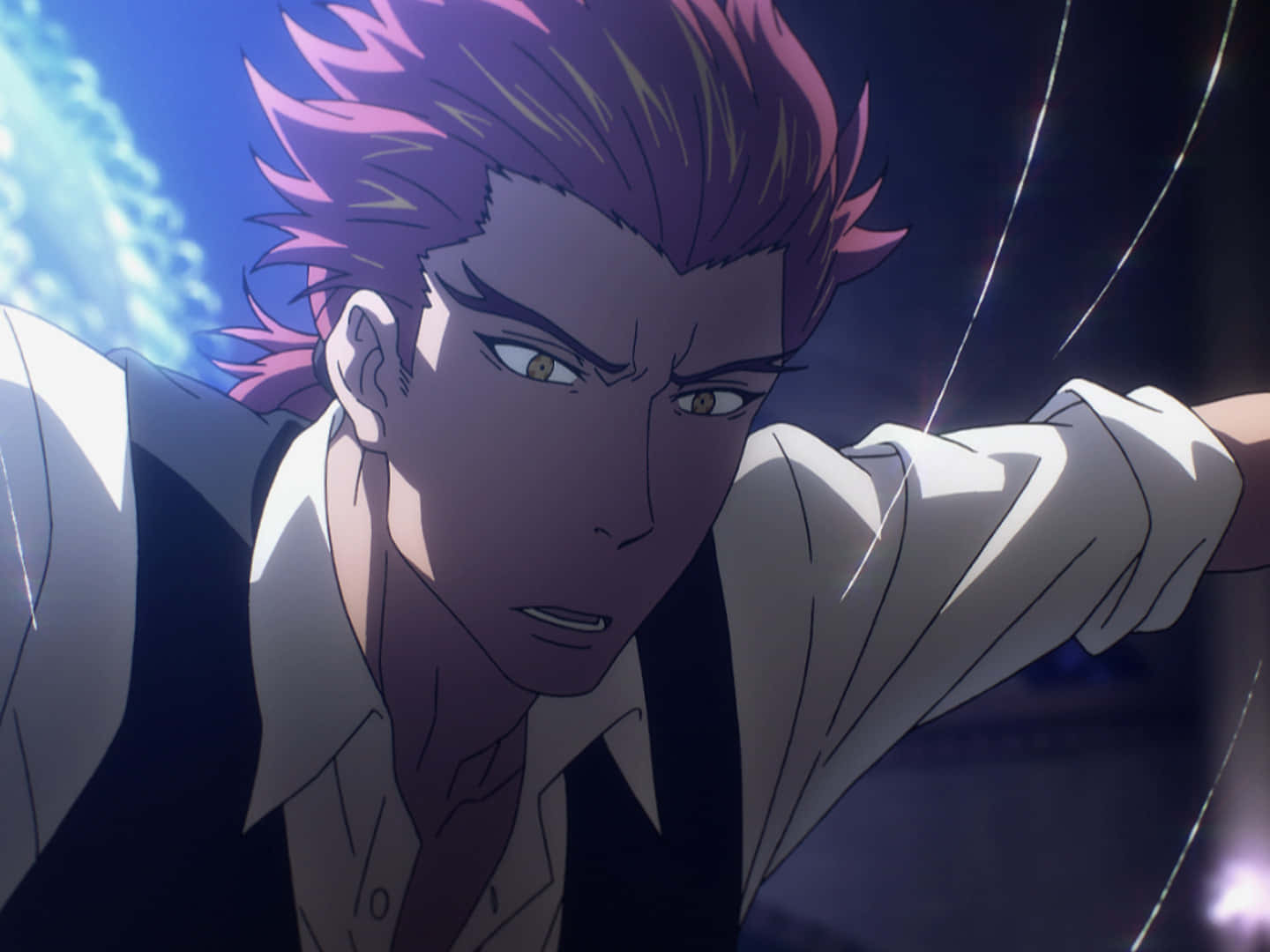 Ginti, Death Parade, spiky pink hair, HD Desktop Wallpaper