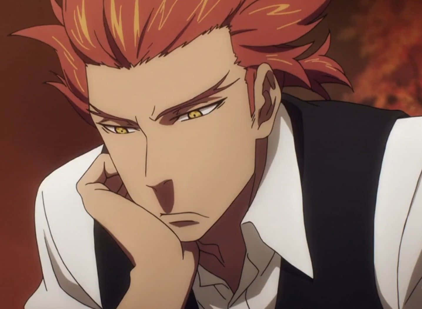 Ginti, Death Parade, fiery-haired anime man, HD Desktop Wallpaper