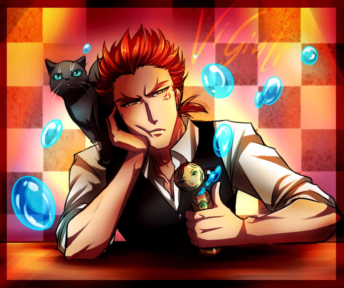 Ginti, Death Parade, red-haired anime man, SD Desktop Wallpaper