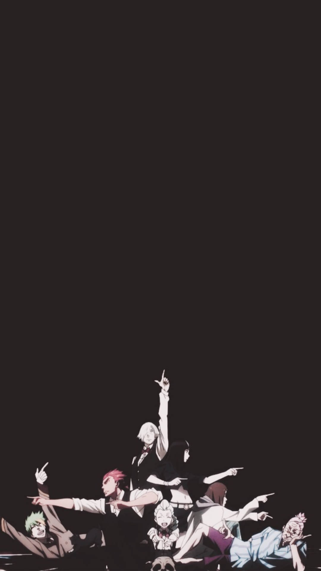 Death Parade, anime characters, dynamic poses, Full HD Phone Wallpaper