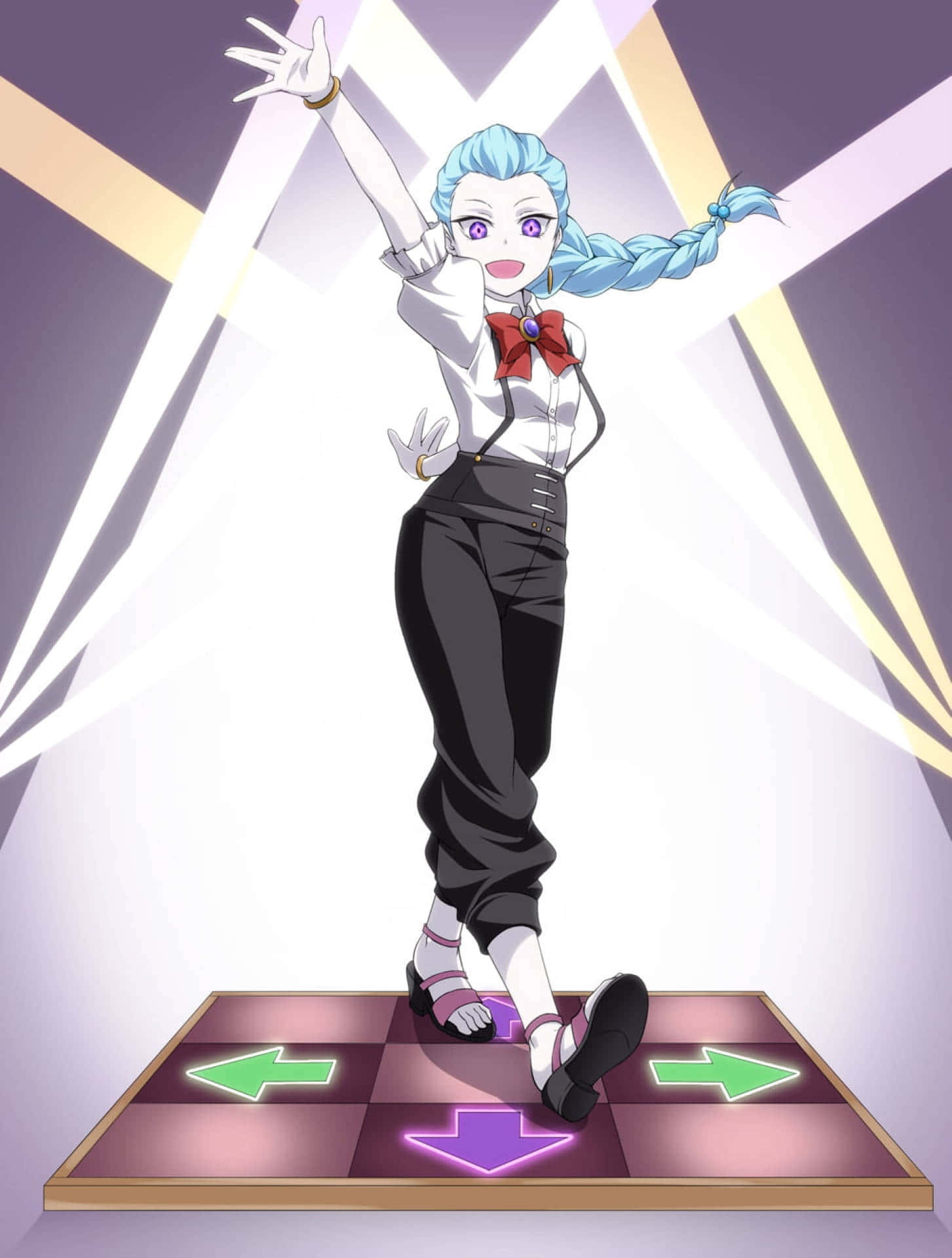 Nona, Death Parade, blue braided hair, Full HD Phone Wallpaper