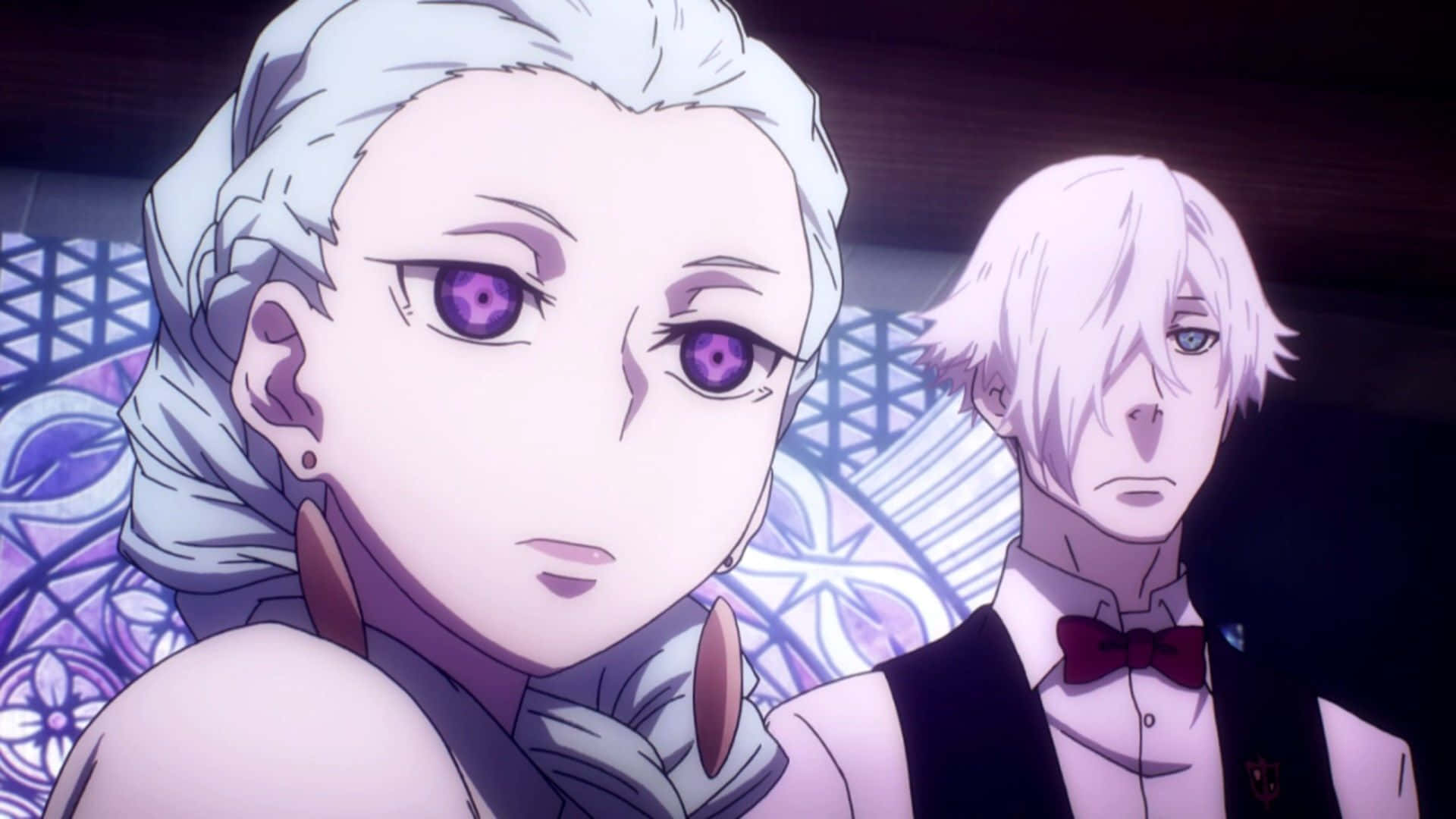 Nona, Death Parade, white hair, Full HD Desktop Wallpaper