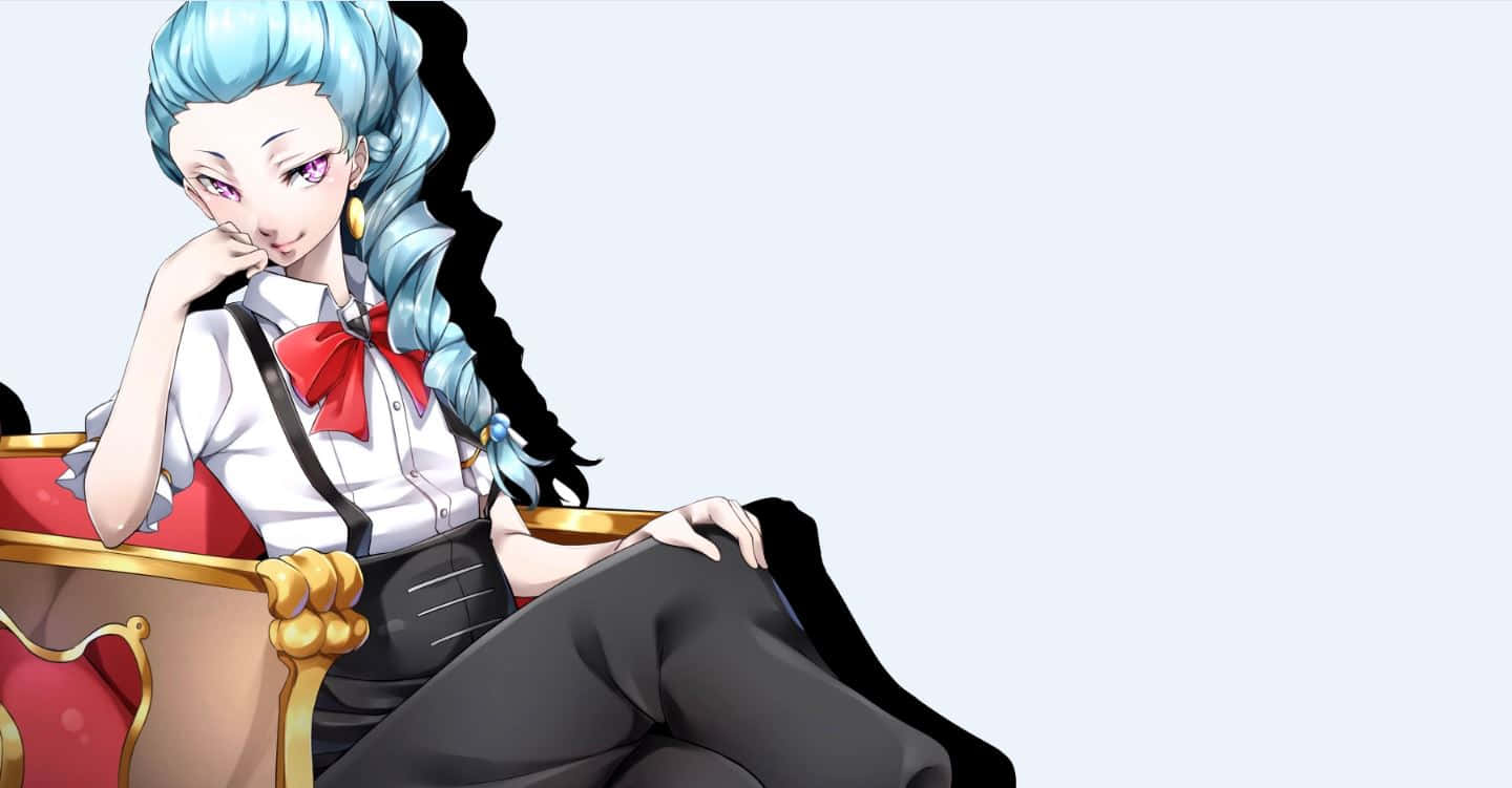 Nona, Death Parade, blue-haired, HD Desktop Wallpaper