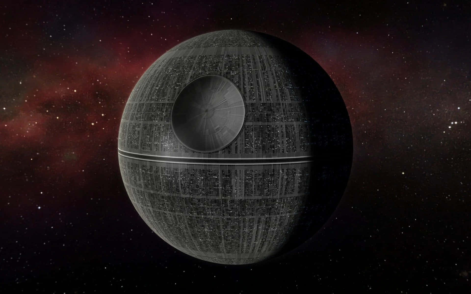 Death Star II, spherical, starry cosmic backdrop, Full HD Desktop Wallpaper