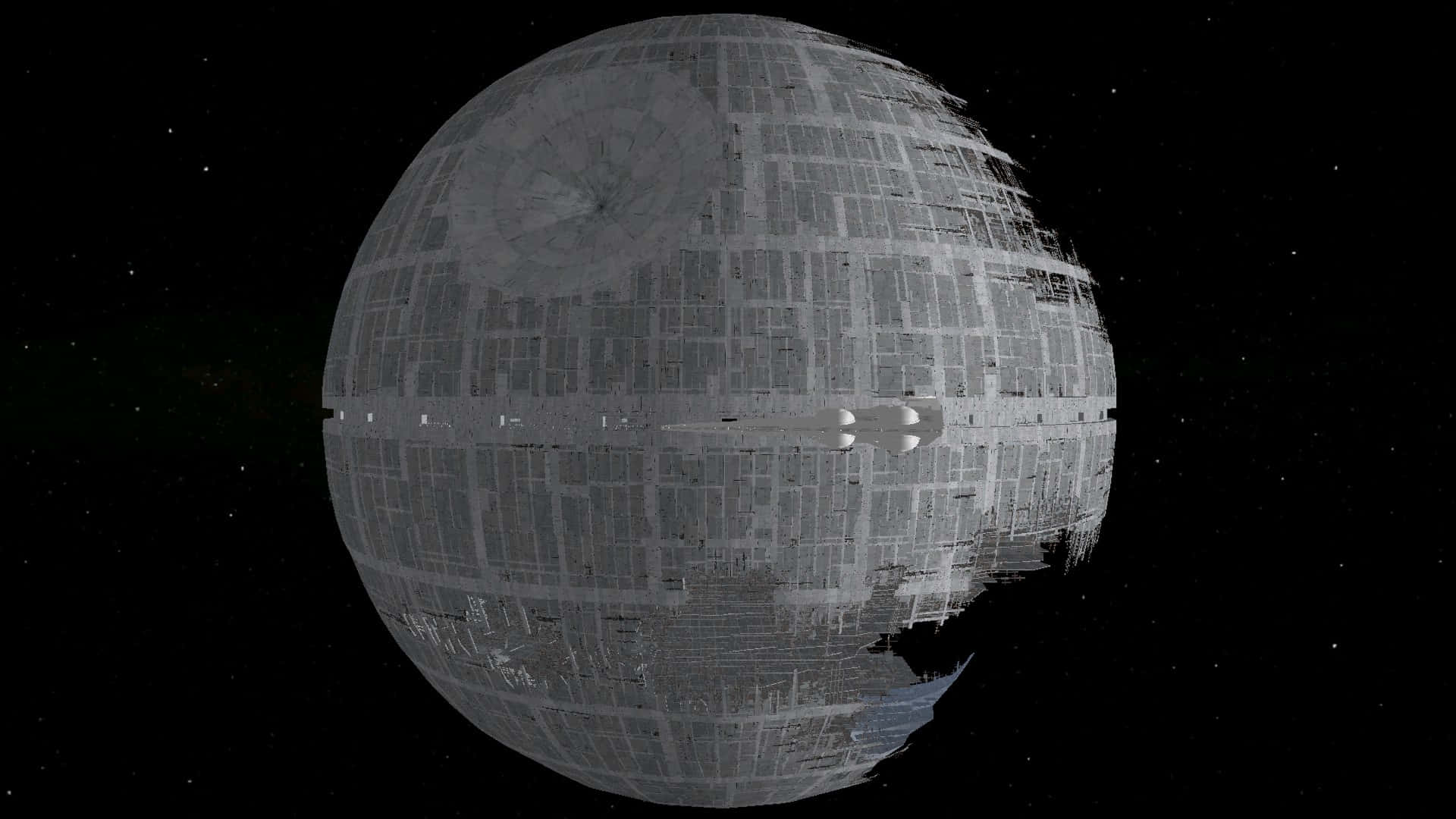 Death Star II, spherical space station, grid-like surface, Full HD Desktop Wallpaper