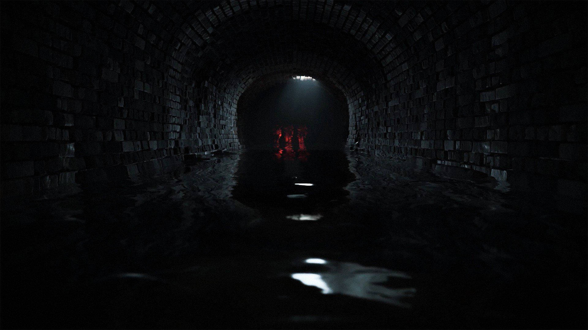 Death Stranding, 1920x1080, flooded tunnel, Full HD Desktop Wallpaper