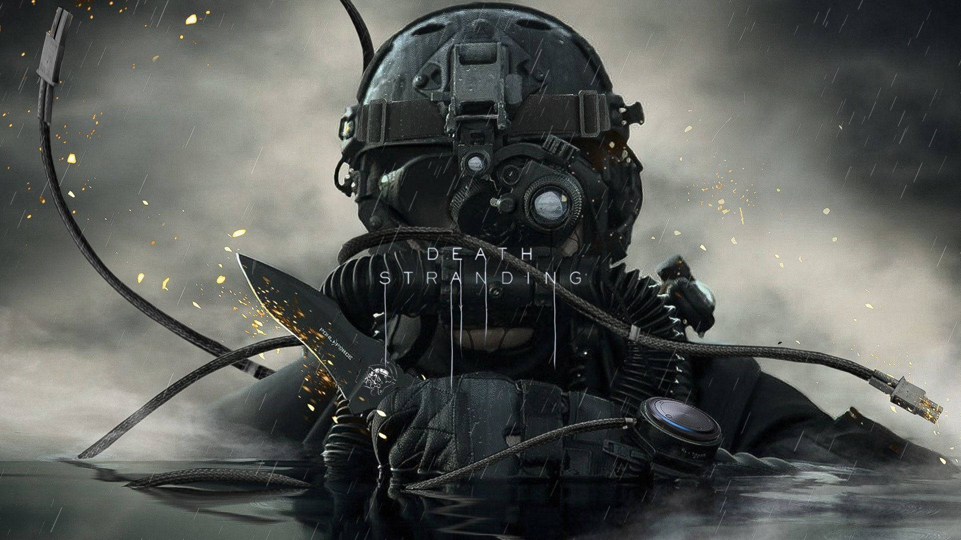 Death Stranding, 1920x1080, gas mask, Full HD Desktop Wallpaper