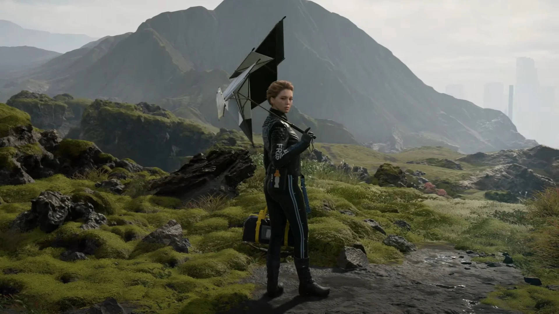Death Stranding, 1920x1080, woman in futuristic gear, Full HD Desktop Wallpaper