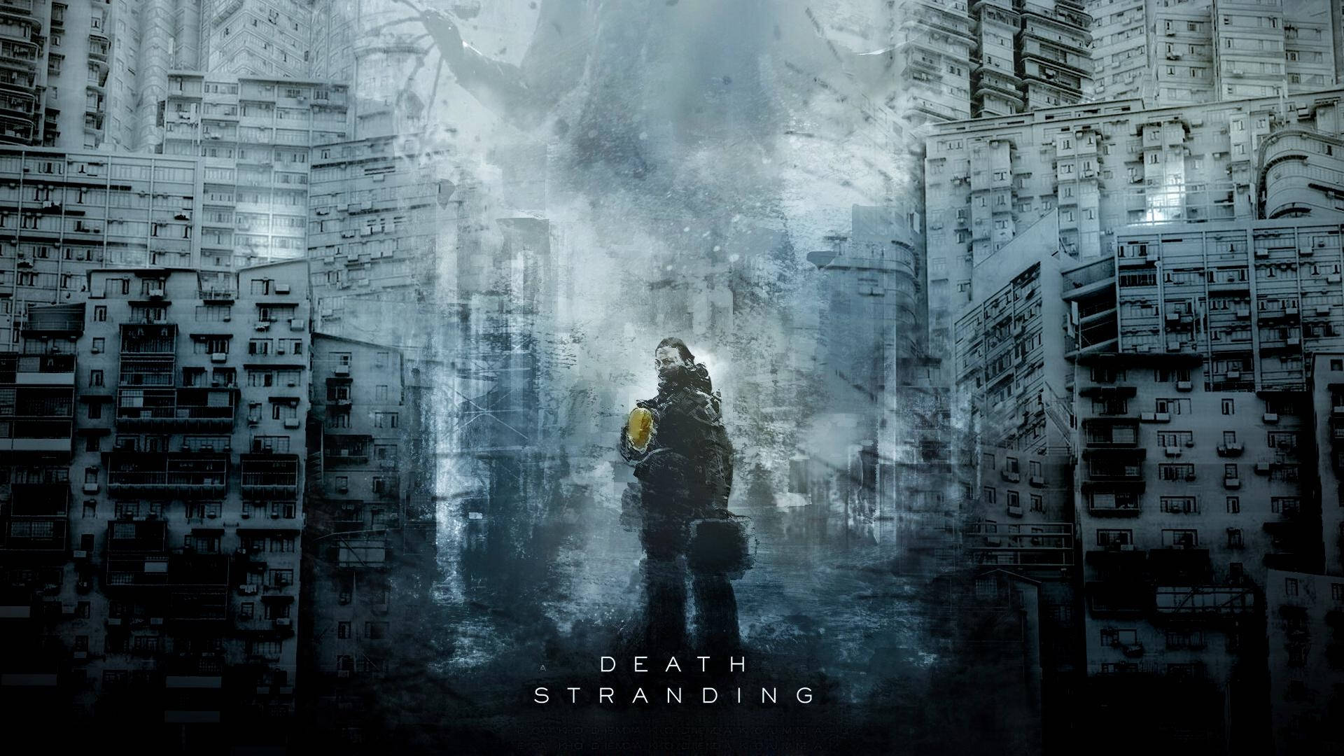 Death Stranding, 1920x1080, yellow helmet, Full HD Desktop Wallpaper