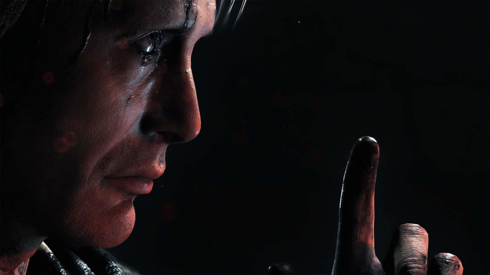 Death Stranding, PC, man's face, Full HD Desktop Wallpaper