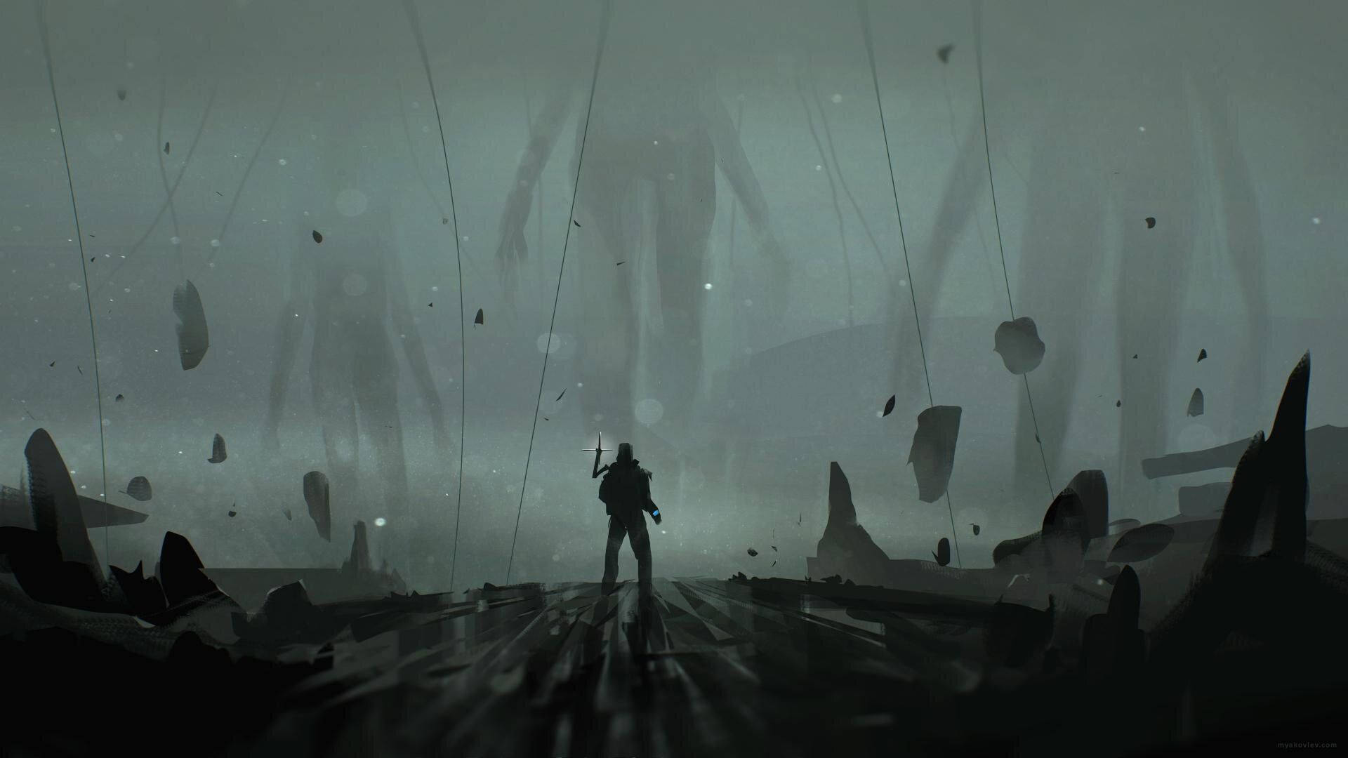 Death Stranding, 1920x1080, lone warrior, Full HD Desktop Wallpaper
