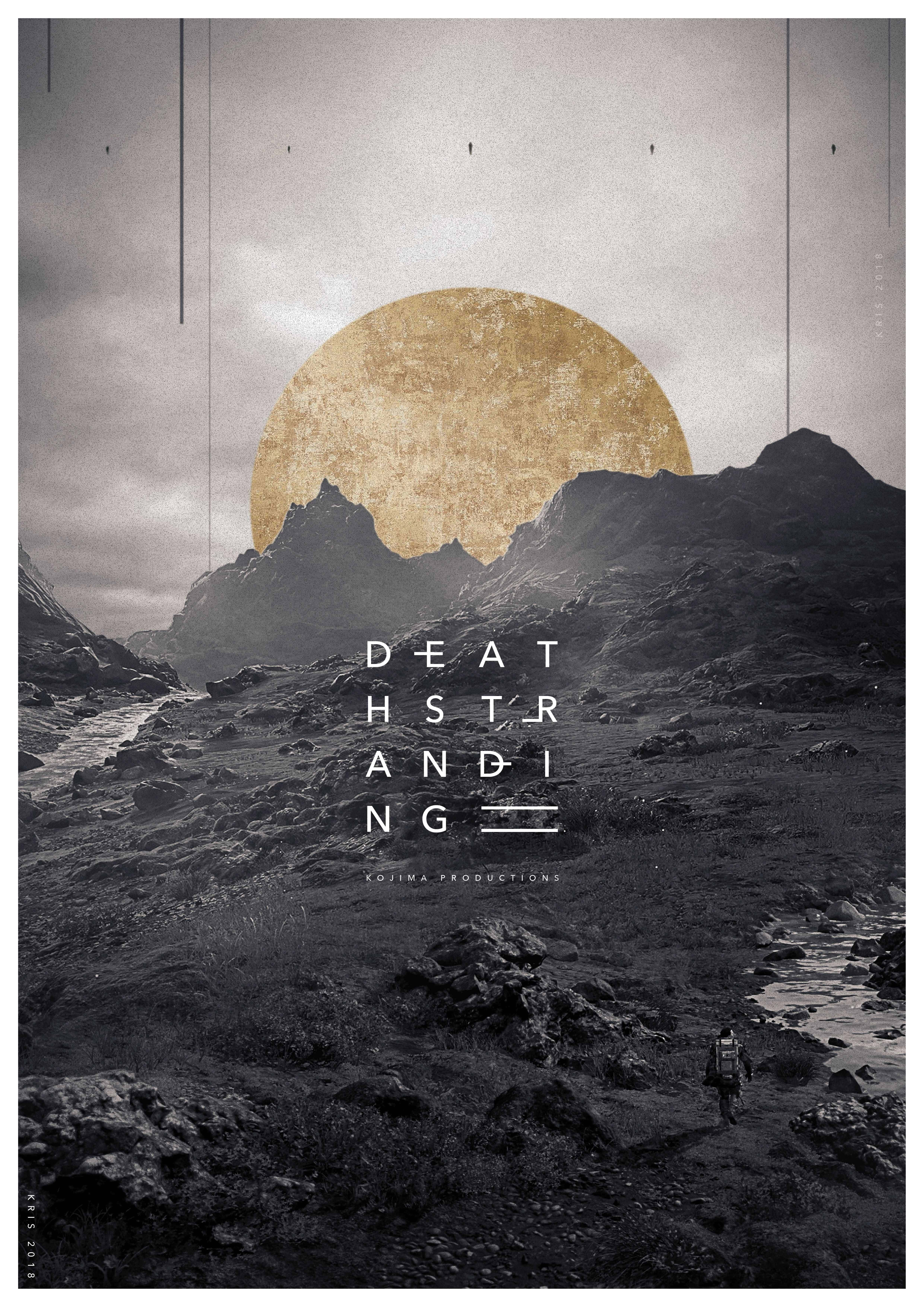 Death Stranding Phone, Death Stranding, golden sun, 5K Phone Wallpaper