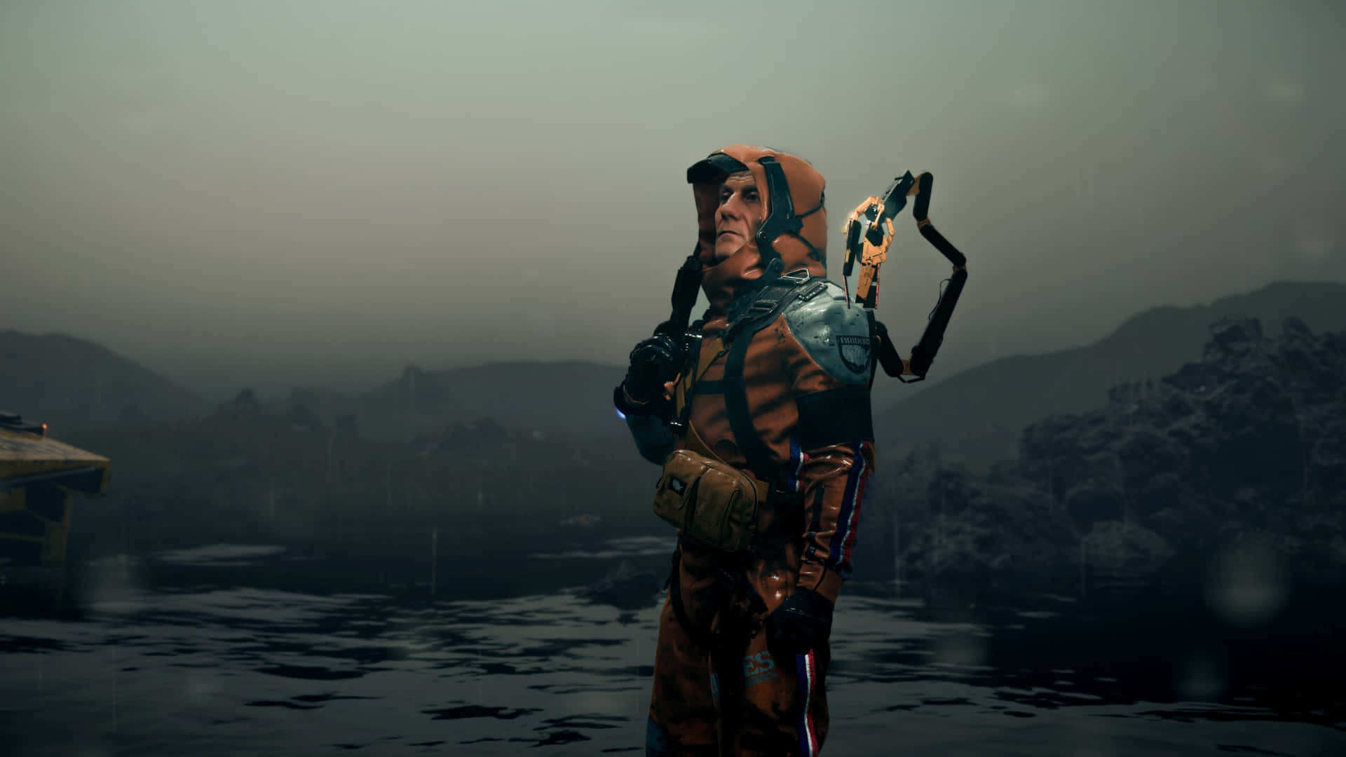 Death Stranding 2, astronaut, orange suit, Full HD Desktop Wallpaper